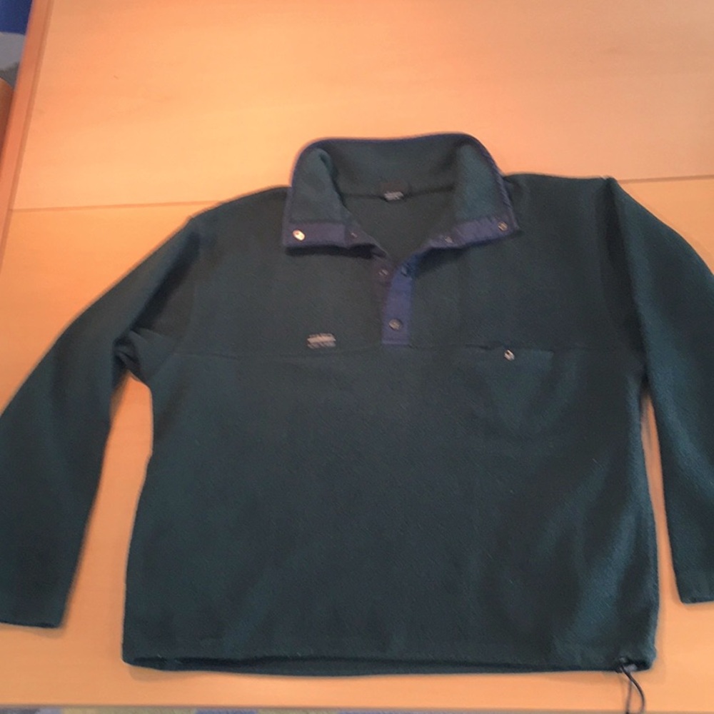 White Sierra Deep Green Fleece Pullover